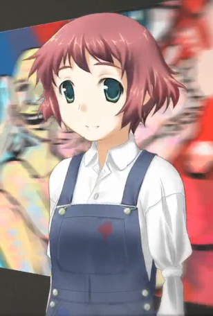 Rin in overalls