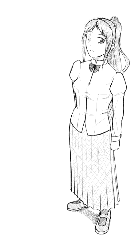 fuck i hate drawing the yamaku girls' uniform