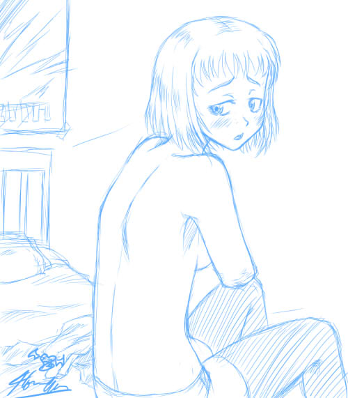 armless girl changing sketch 1.jpg