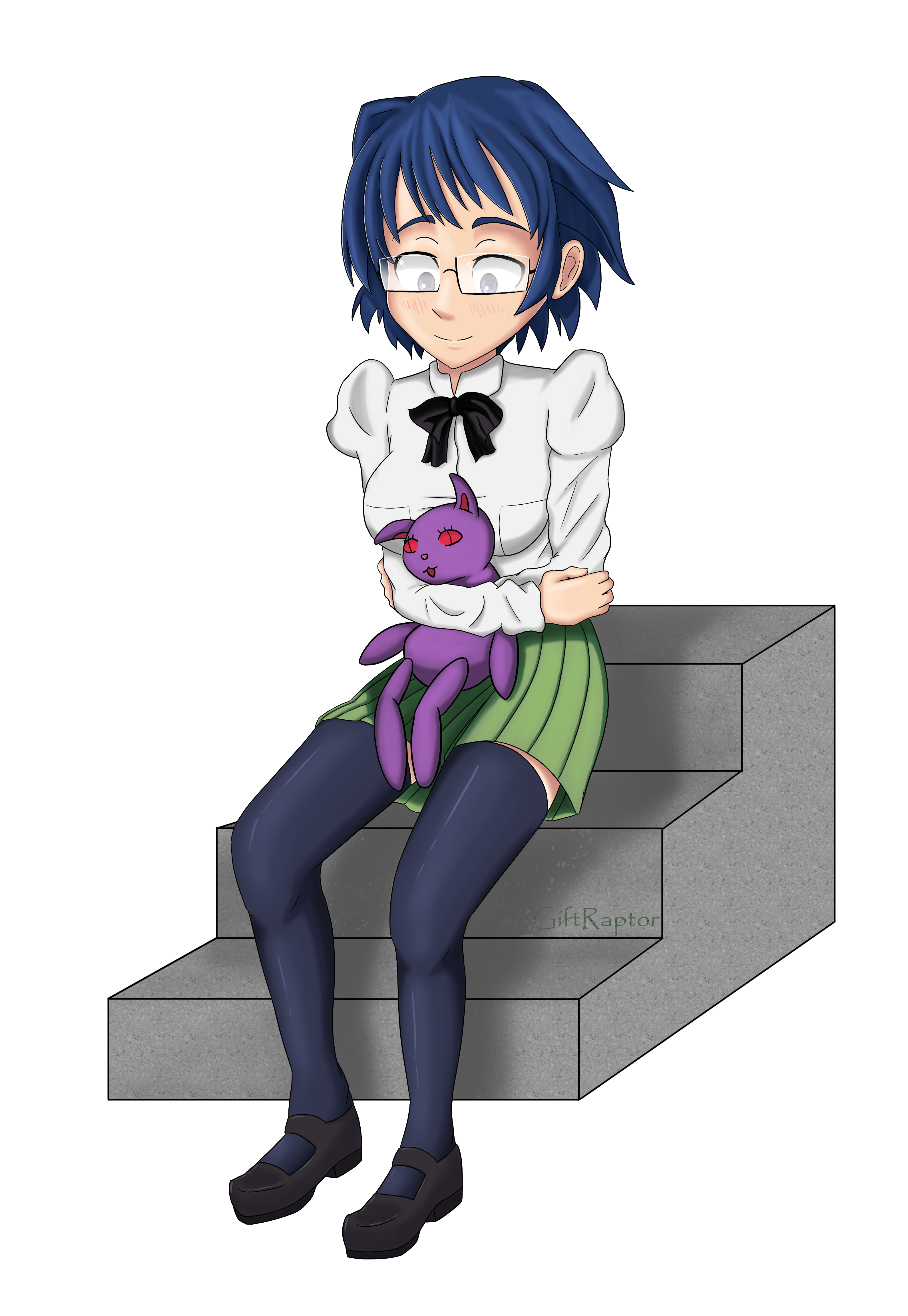Shizune Lineart(Seemingly Finished).png